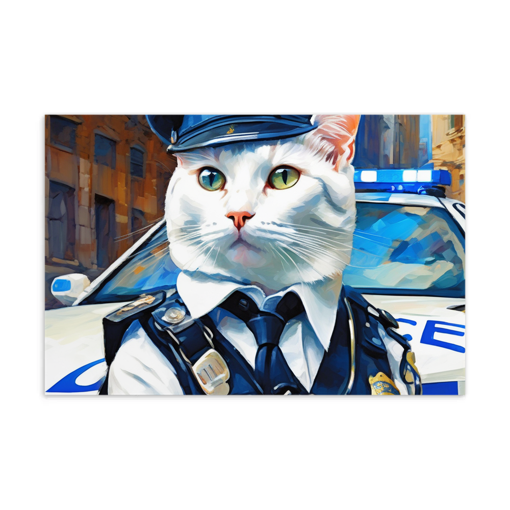 PugMug Custom White Companion Cat Postcard