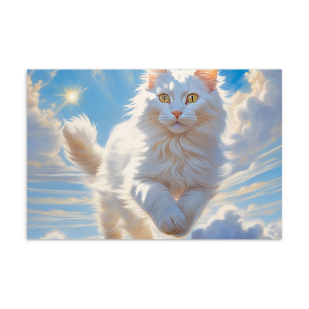 PugMug Custom White Companion Cat Postcard