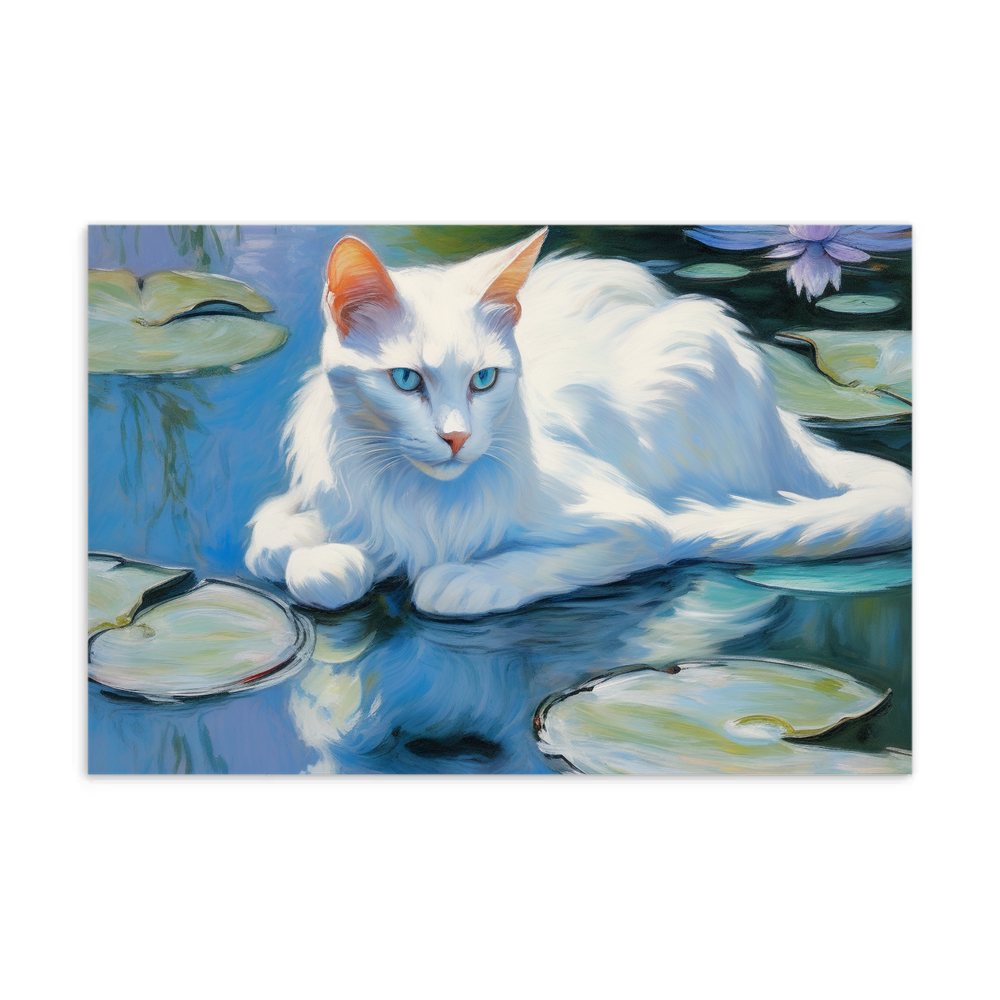 PugMug Custom White Companion Cat Postcard