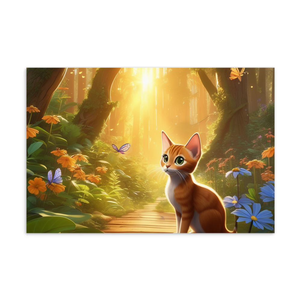 PugMug Custom Tabby Abyssinian Cat Postcard