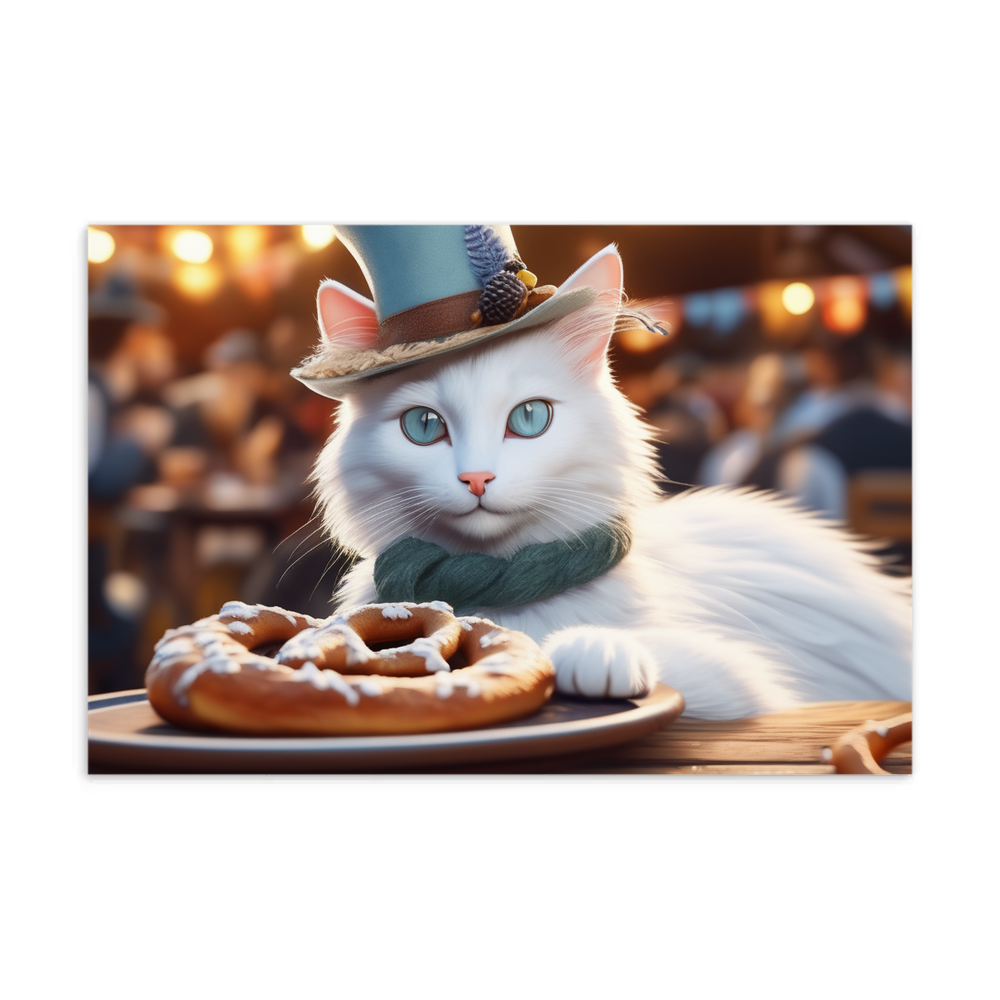 PugMug Custom White Companion Cat Postcard