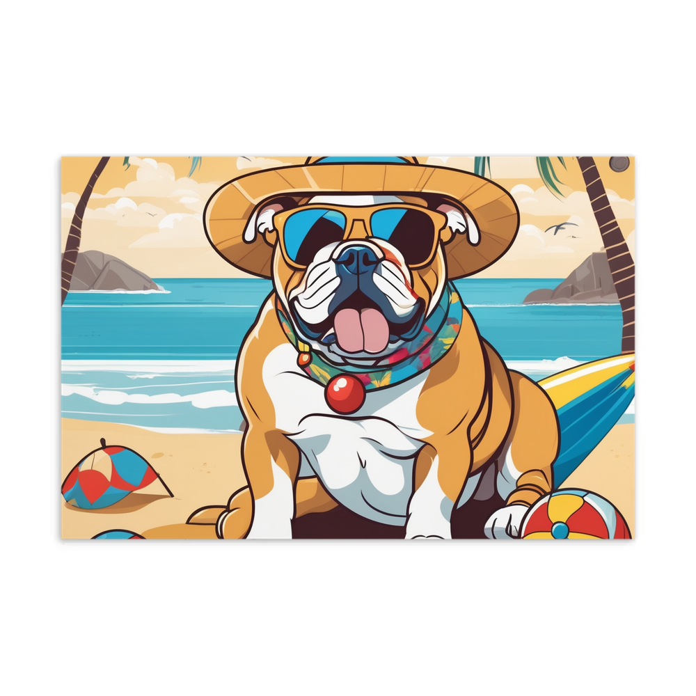 PugMug Custom Bulldog Postcard
