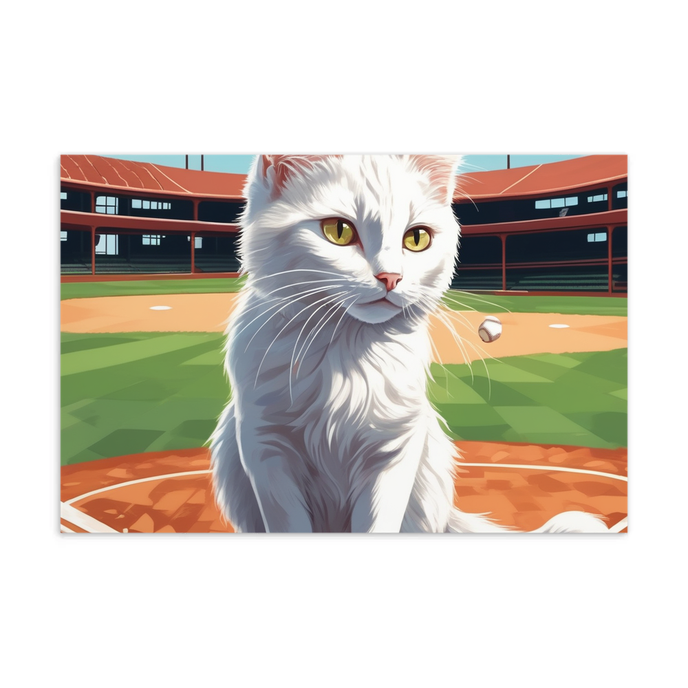 PugMug Custom White Companion Cat Postcard