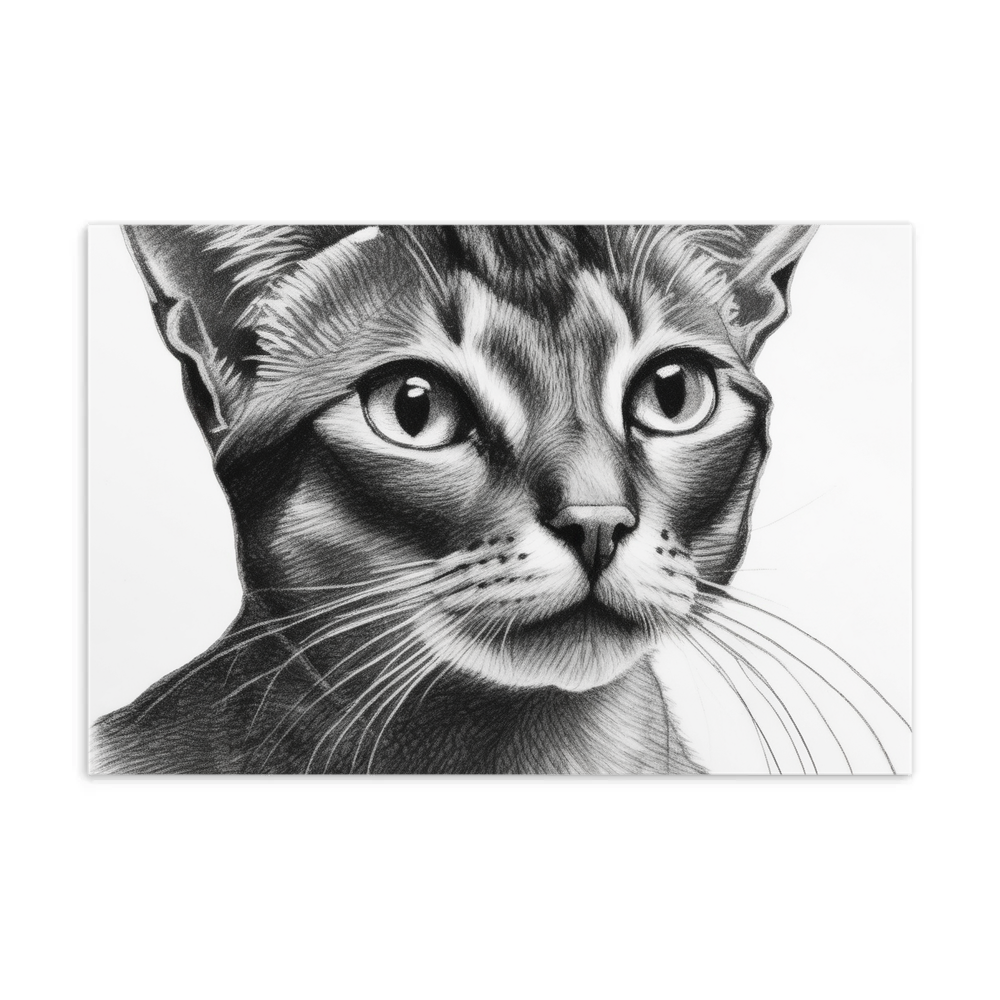 PugMug Custom Tabby Abyssinian Cat Postcard