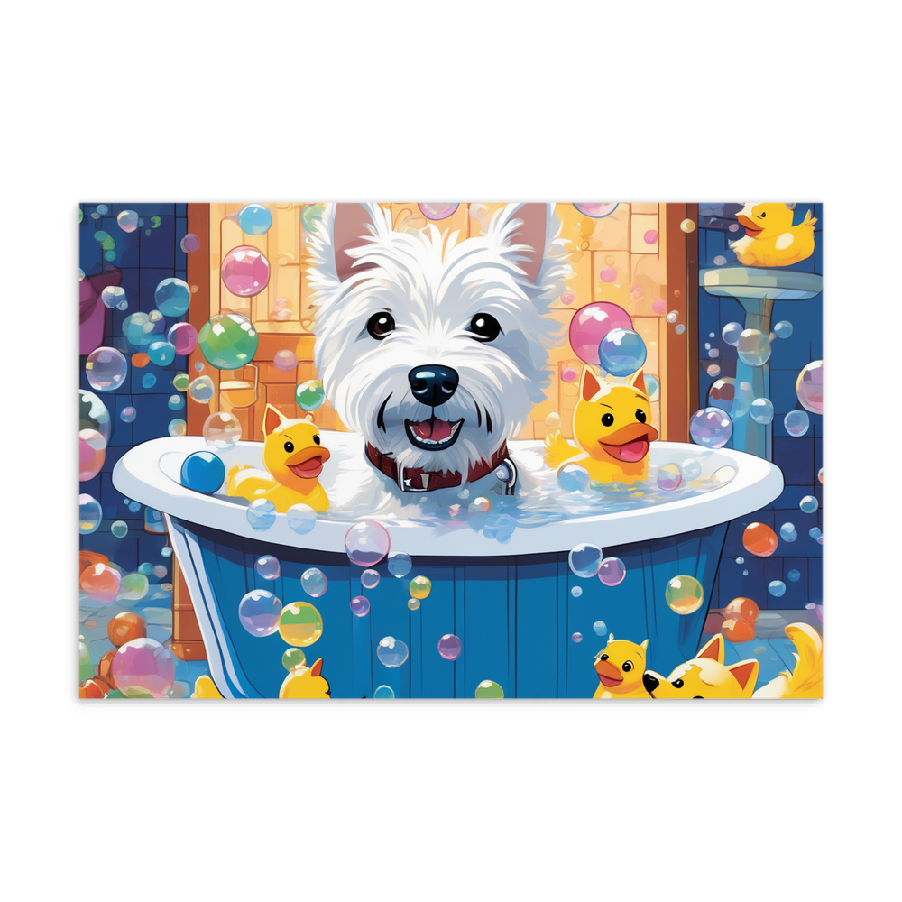 PugMug Custom West Highland White Terrier Postcard