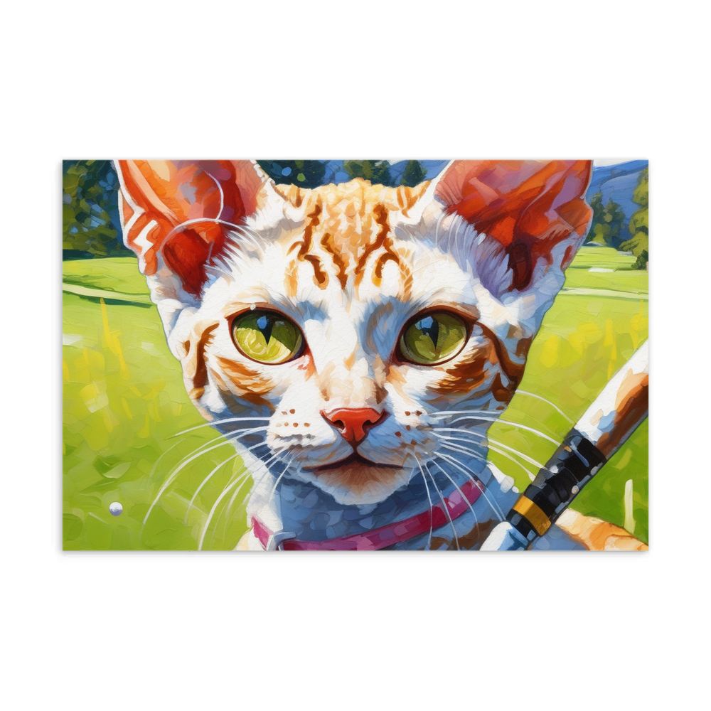 PugMug Custom Tabby Devon Rex Cat Postcard