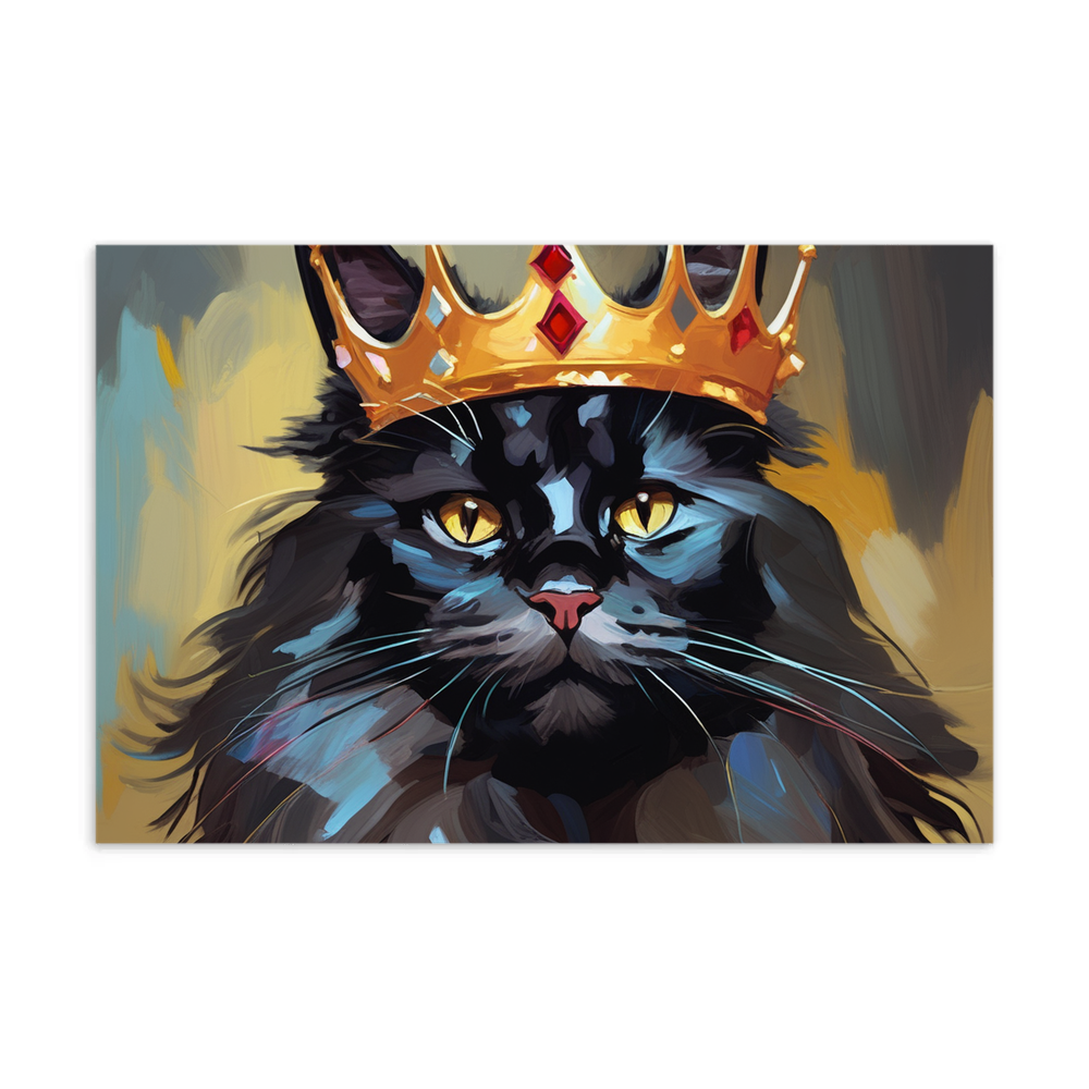 PugMug Custom Black Maine Coon Cat Postcard