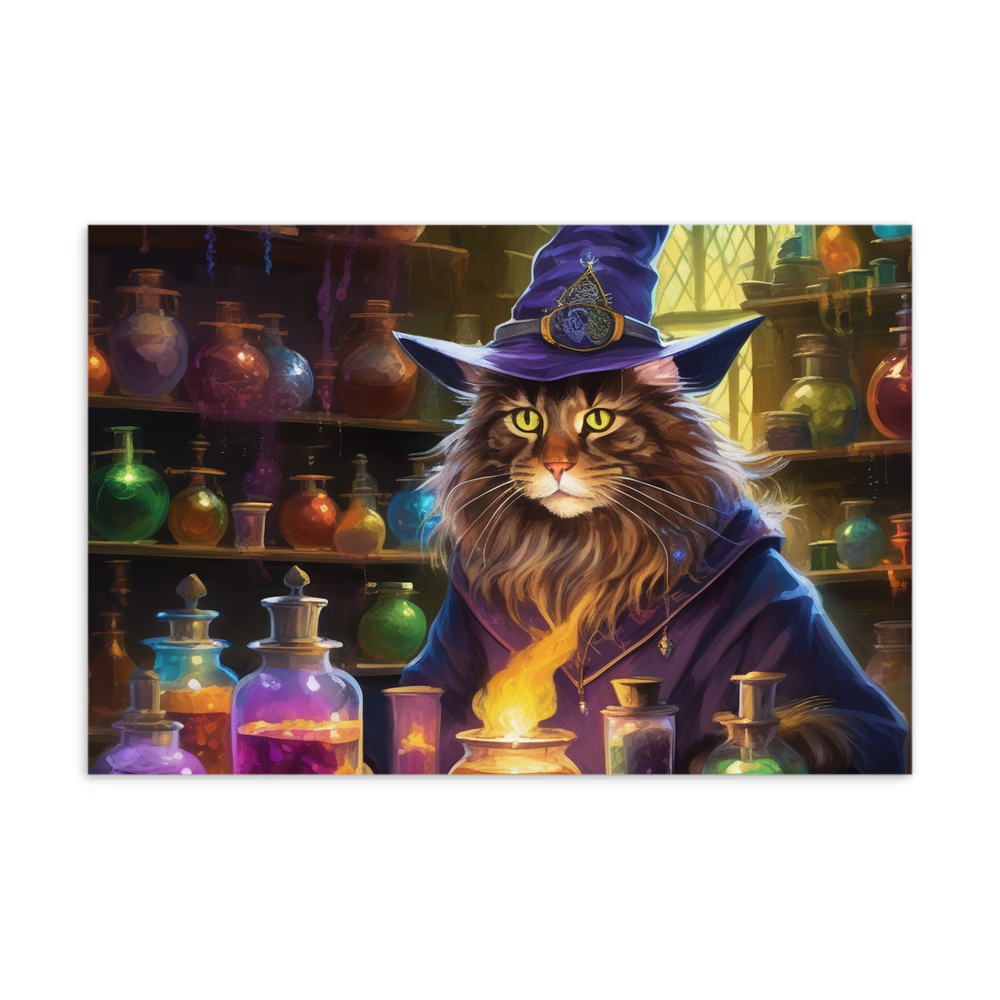 PugMug Custom Tabby Maine Coon Cat Postcard