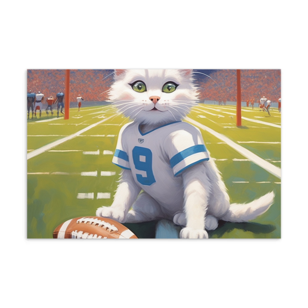 PugMug Custom White Companion Cat Postcard