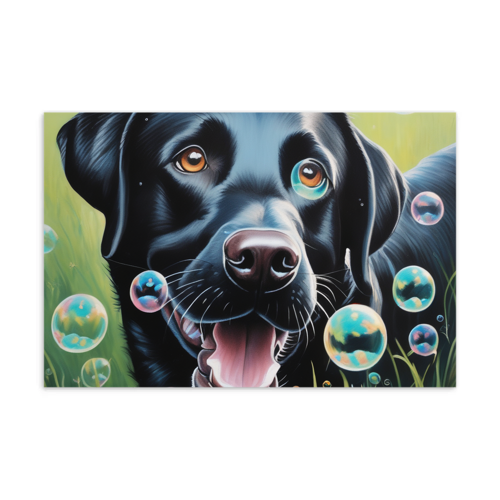PugMug Custom Black Labrador Retriever Postcard