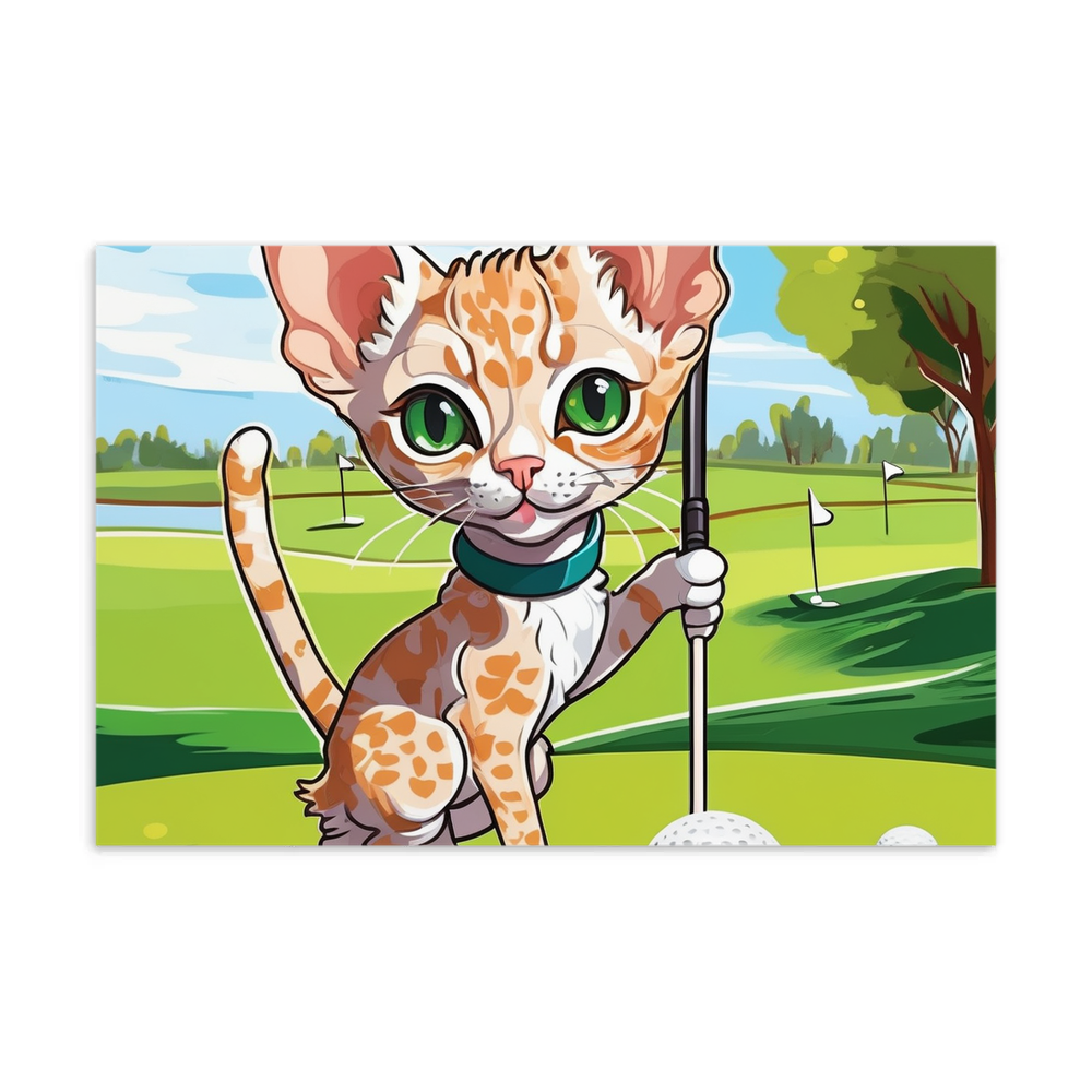 PugMug Custom Tabby Devon Rex Cat Postcard