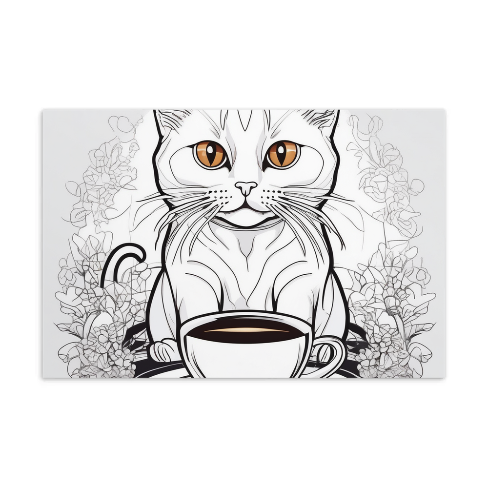 PugMug Custom White Companion Cat Postcard