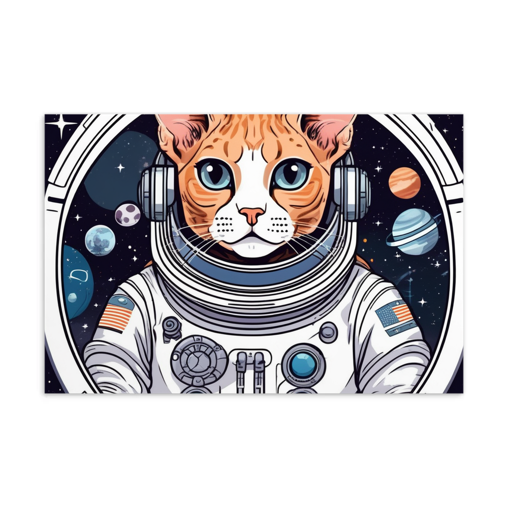 PugMug Custom Tabby Devon Rex Cat Postcard