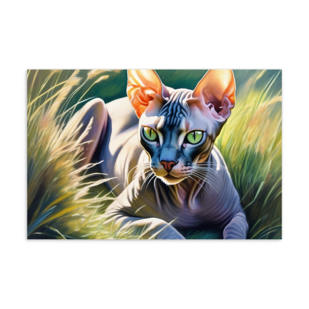 PugMug Custom Tabby Sphynx Cat Postcard