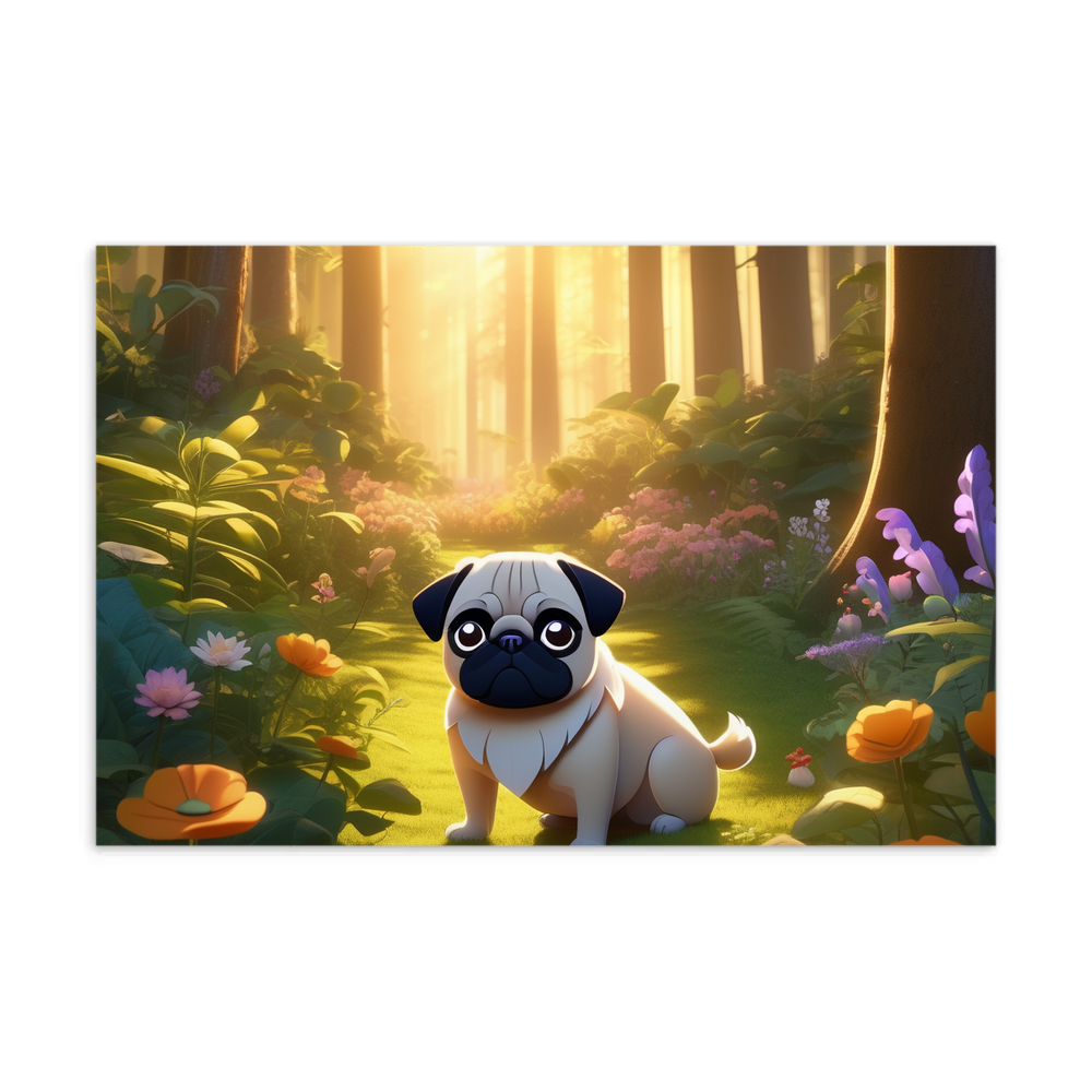 PugMug Custom Pug Postcard