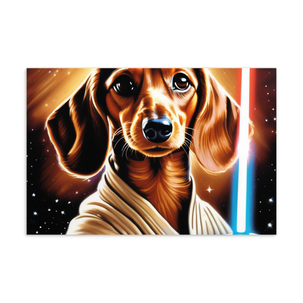 PugMug Custom Tan Dachshund Postcard