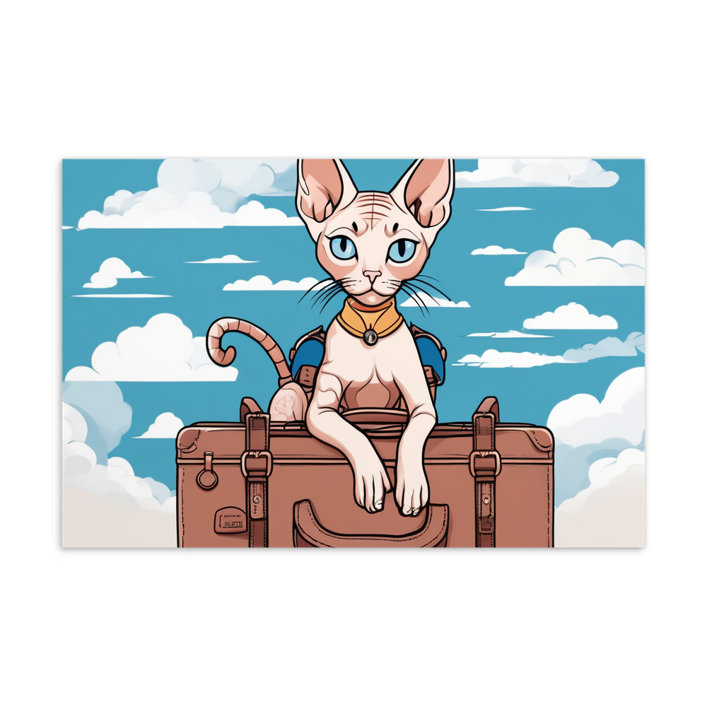 PugMug Custom Tabby Sphynx Cat Postcard