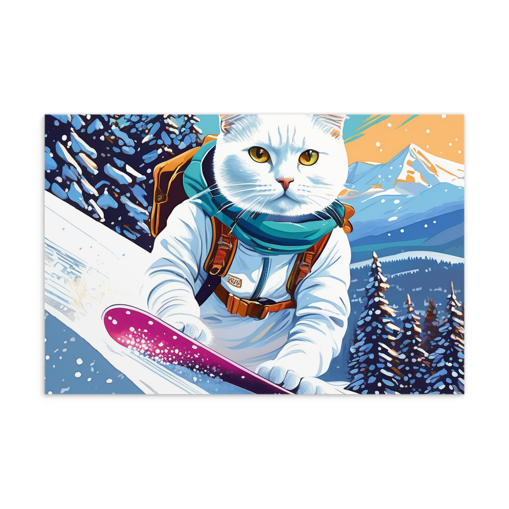 PugMug Custom White Companion Cat Postcard
