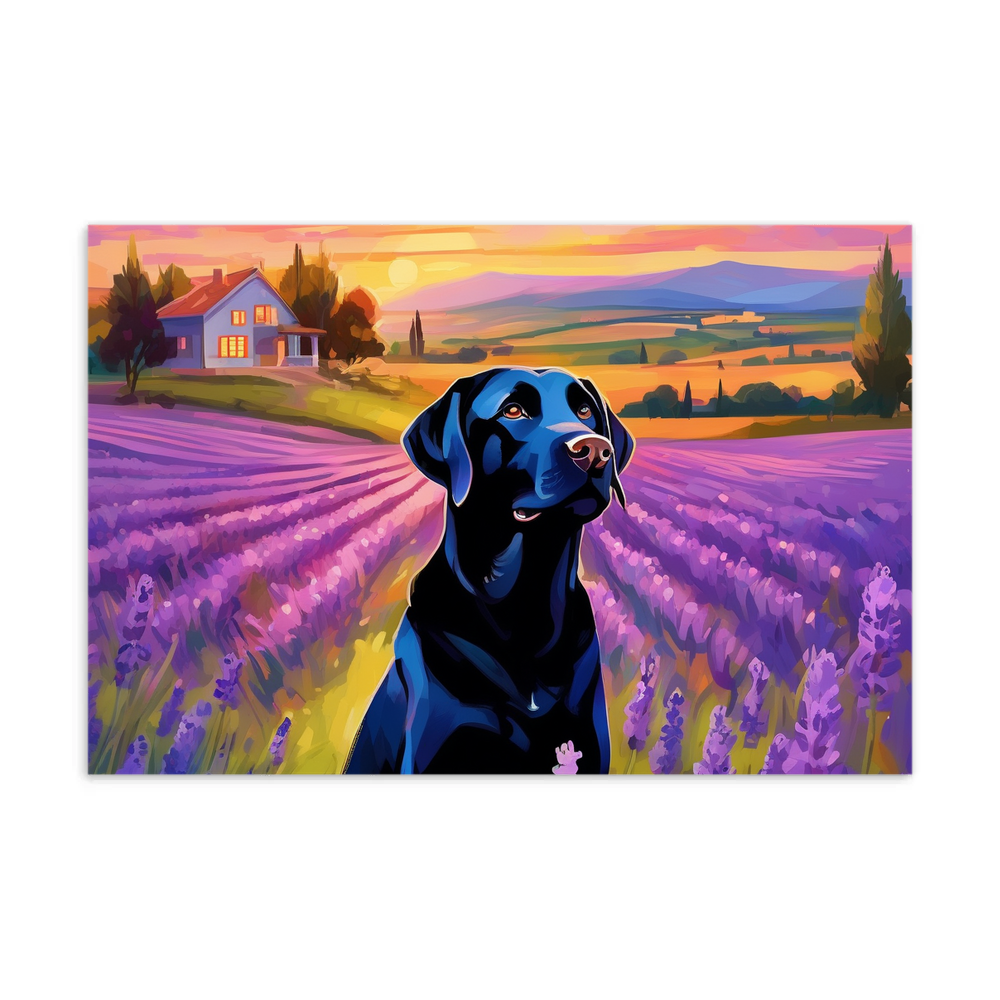 PugMug Custom Black Labrador Retriever Postcard