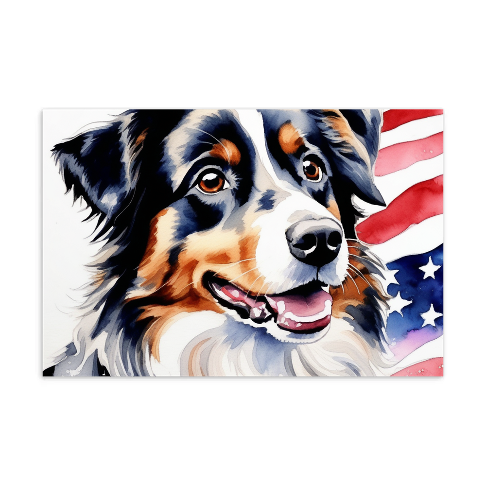 PugMug Custom Australian Shepherd Dog Postcard