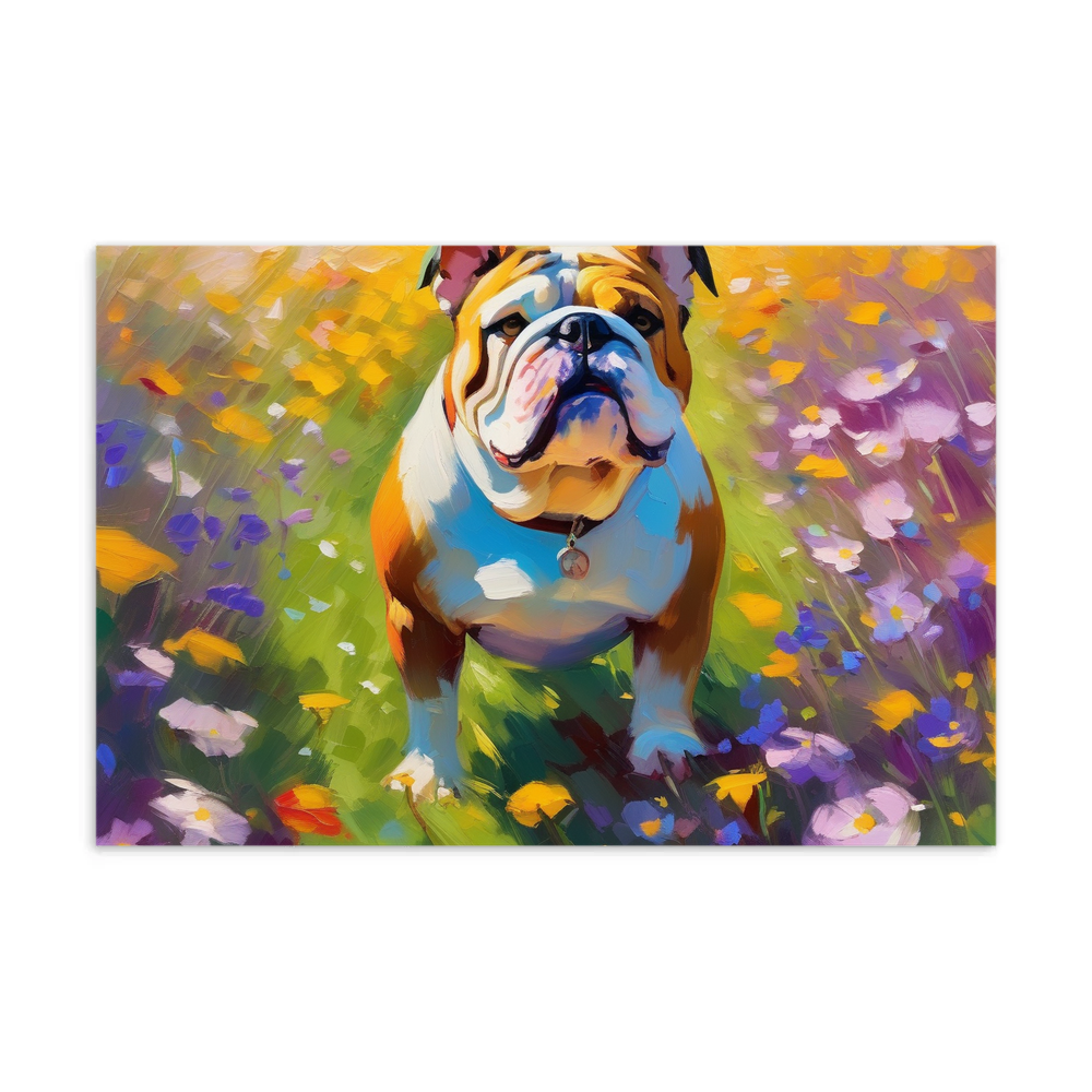 PugMug Custom Bulldog Postcard