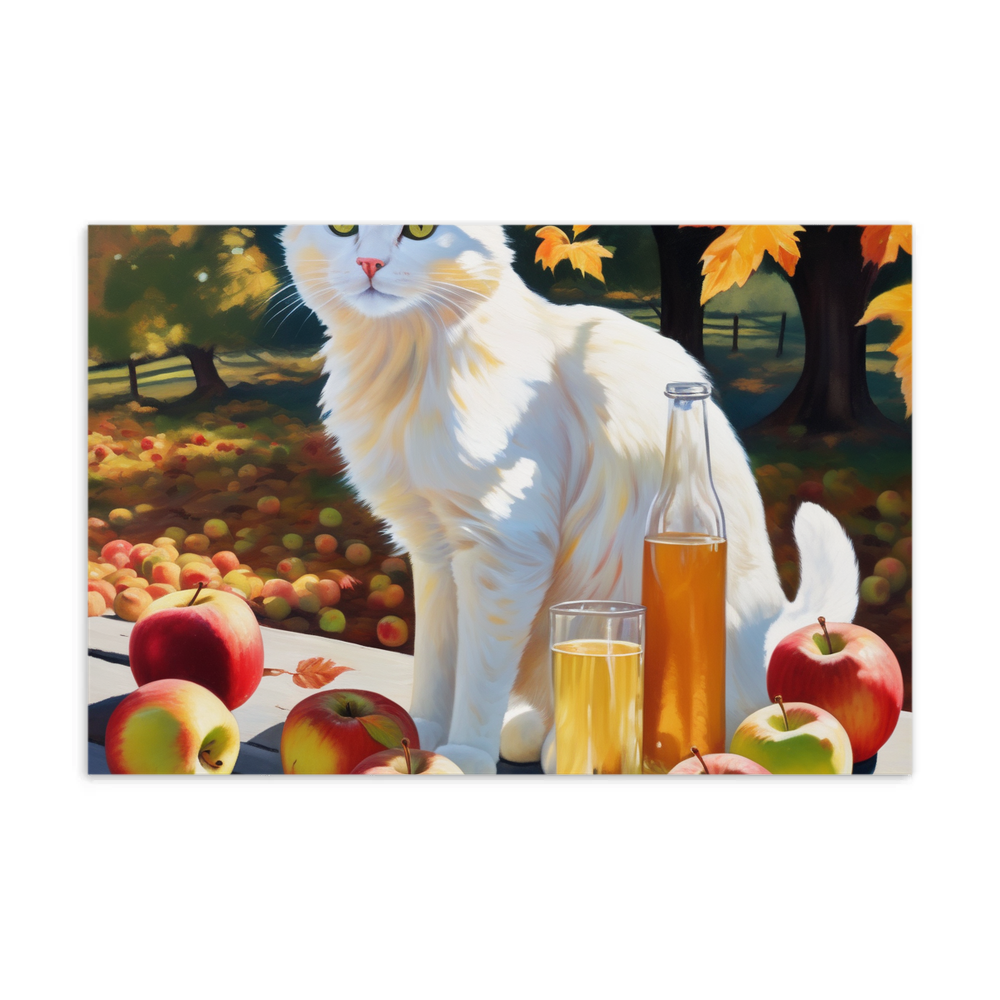 PugMug Custom White Companion Cat Postcard