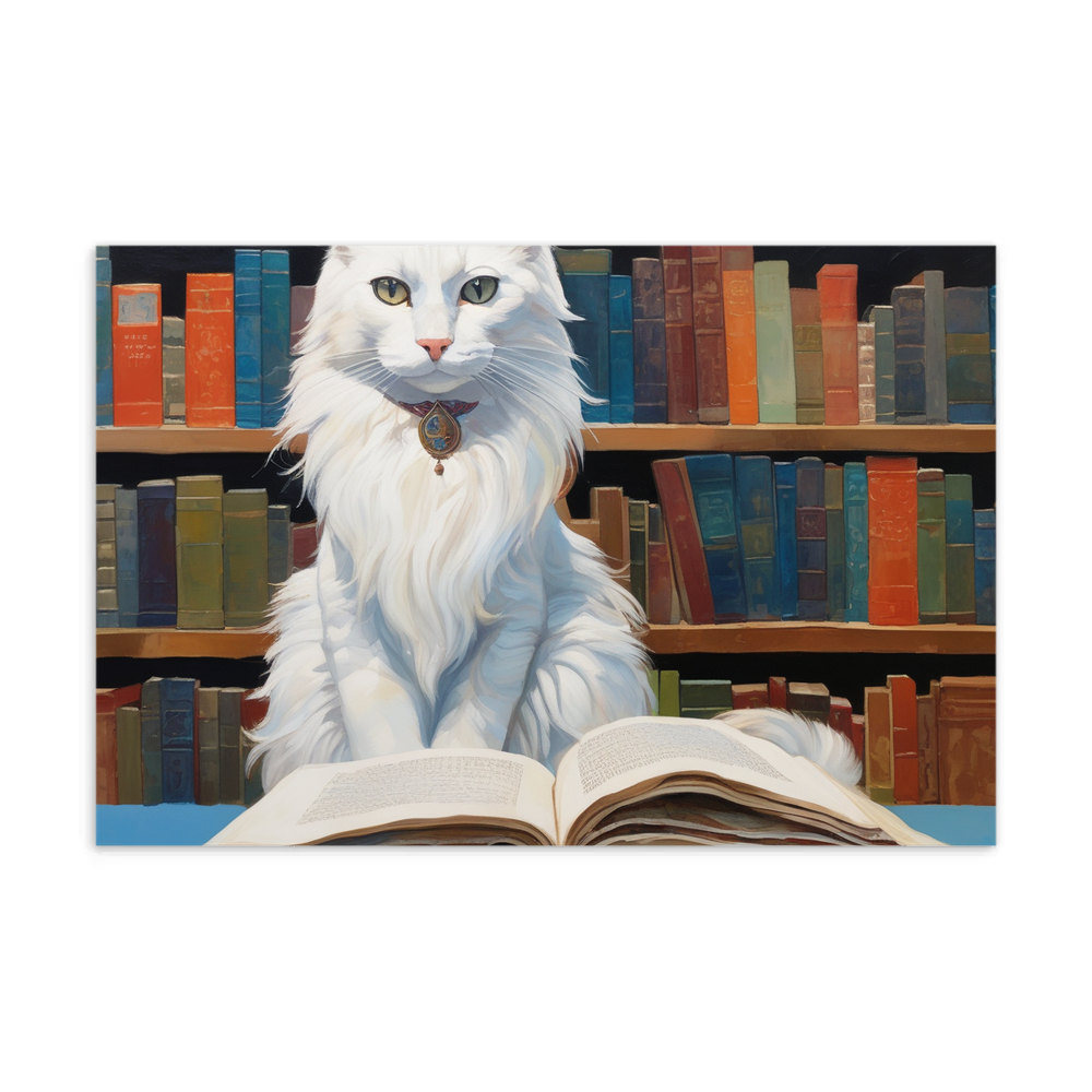 PugMug Custom White Companion Cat Postcard