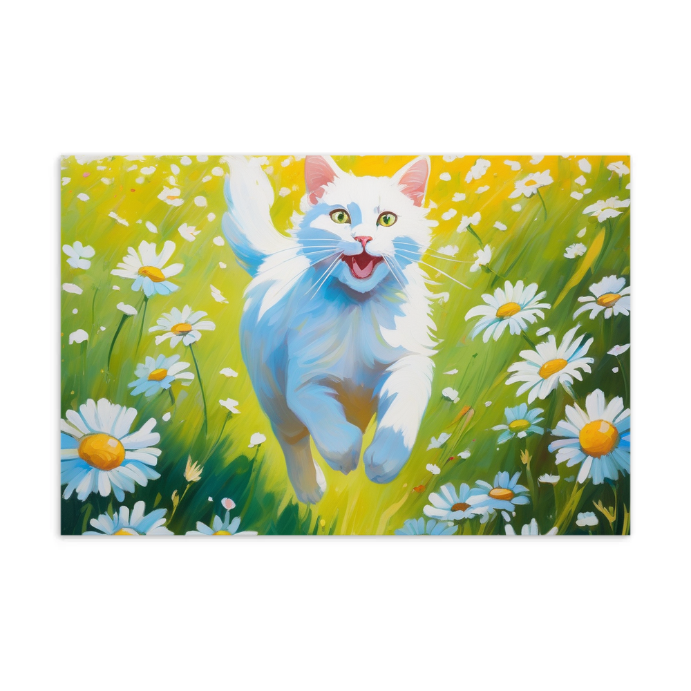 PugMug Custom White Companion Cat Postcard