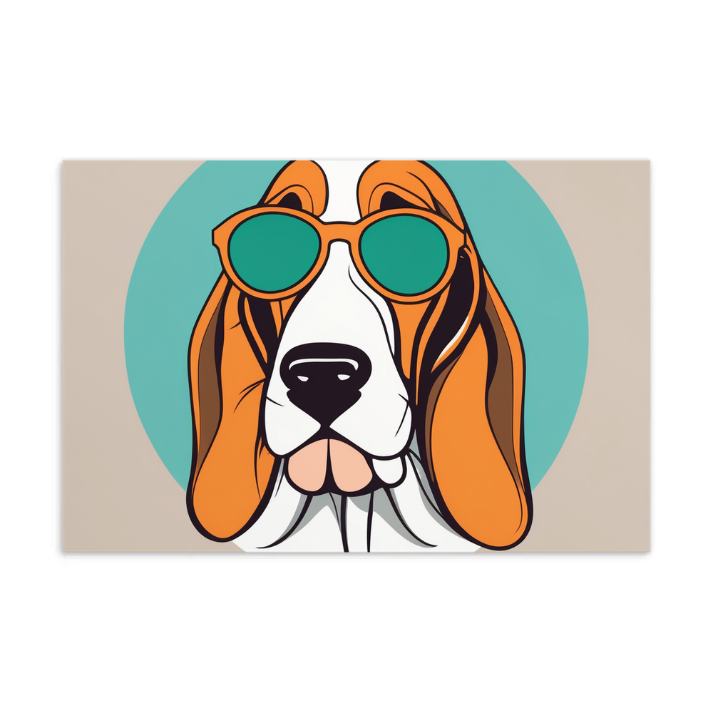 PugMug Custom Basset Hound Postcard