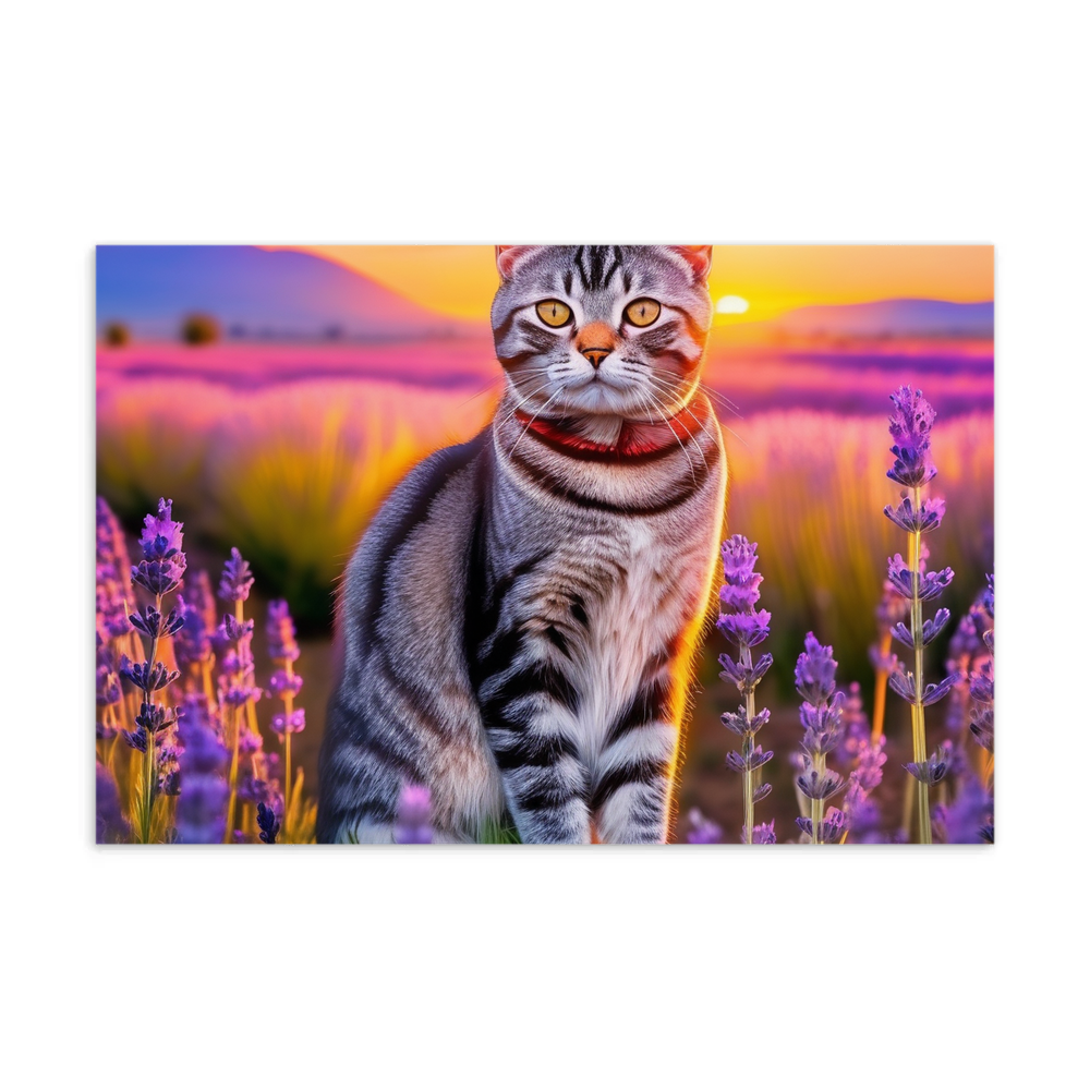 PugMug Custom Tabby American Shorthair Cat Postcard