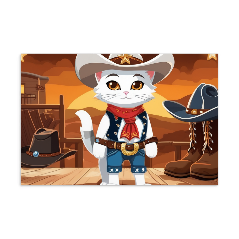 PugMug Custom White Companion Cat Postcard