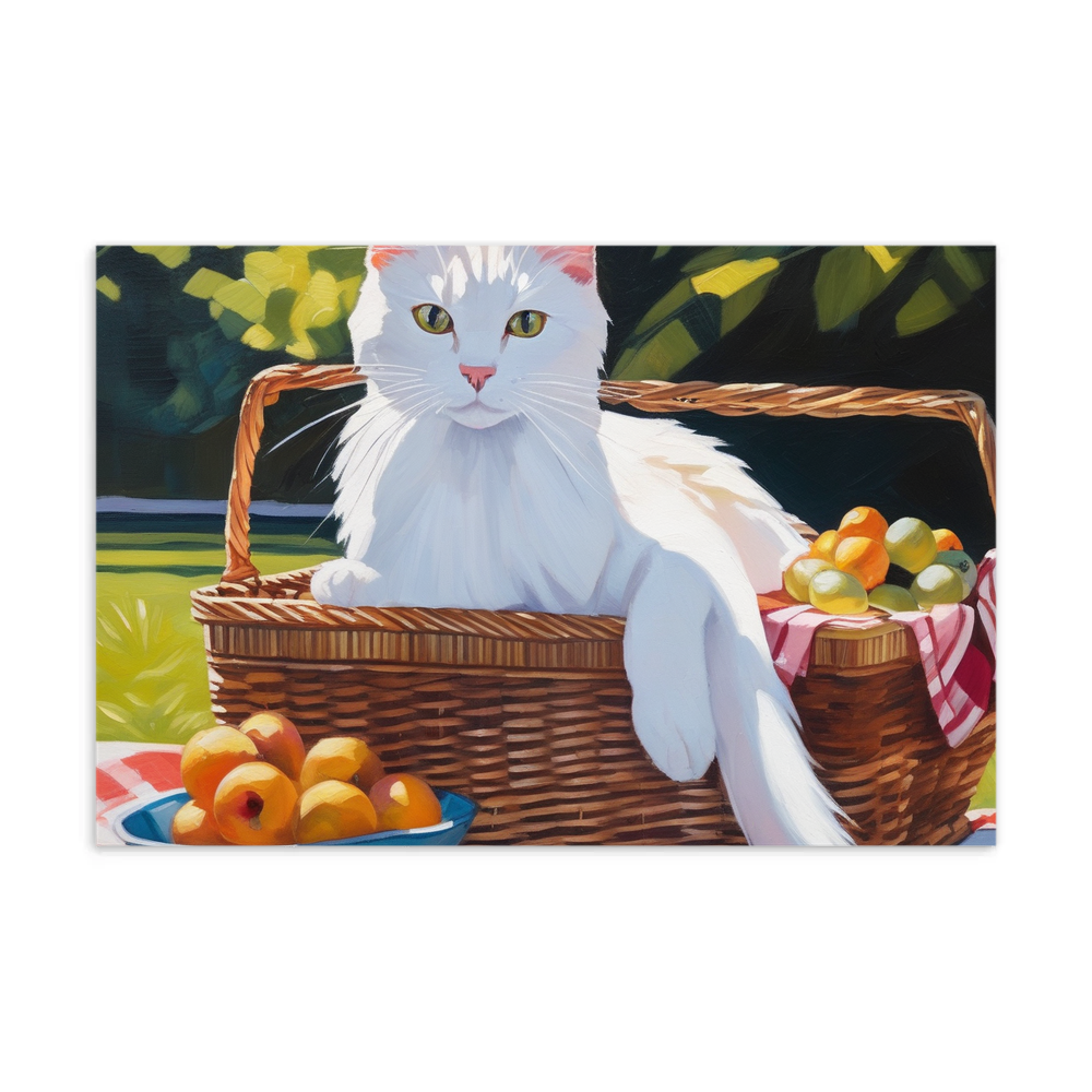 PugMug Custom White Companion Cat Postcard