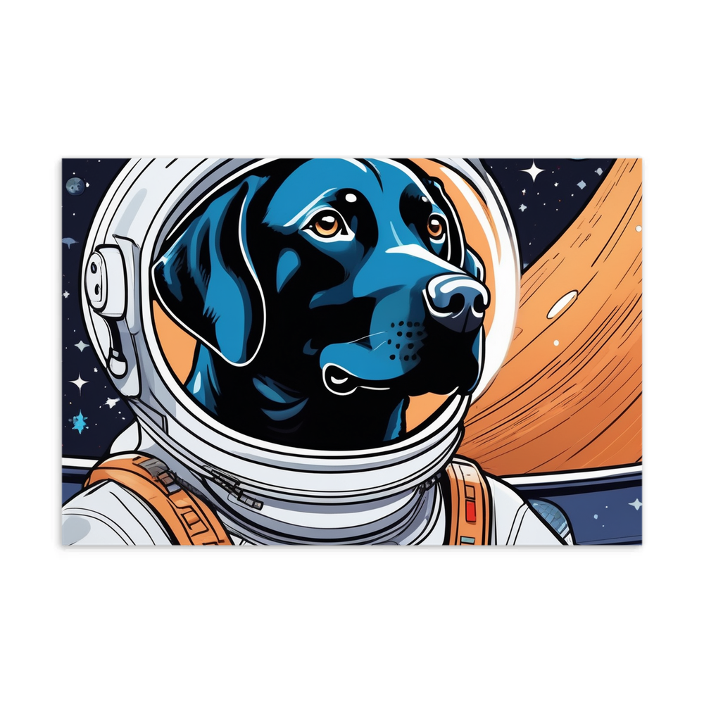 PugMug Custom Black Labrador Retriever Postcard