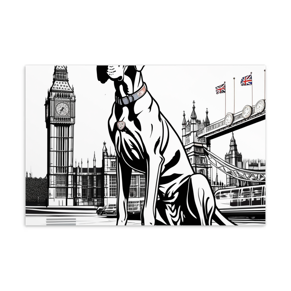 PugMug Custom Great Dane Postcard