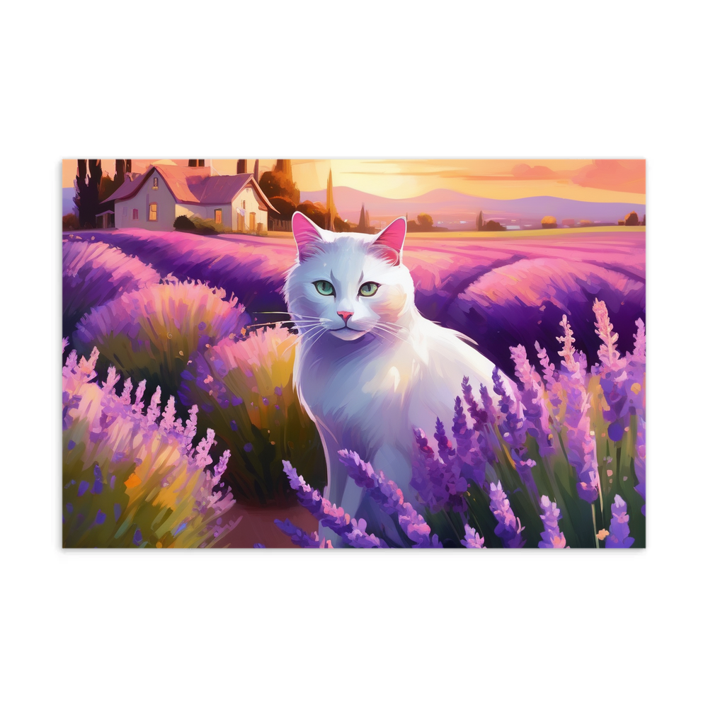 PugMug Custom White Companion Cat Postcard