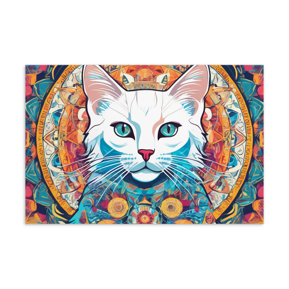 PugMug Custom White Companion Cat Postcard