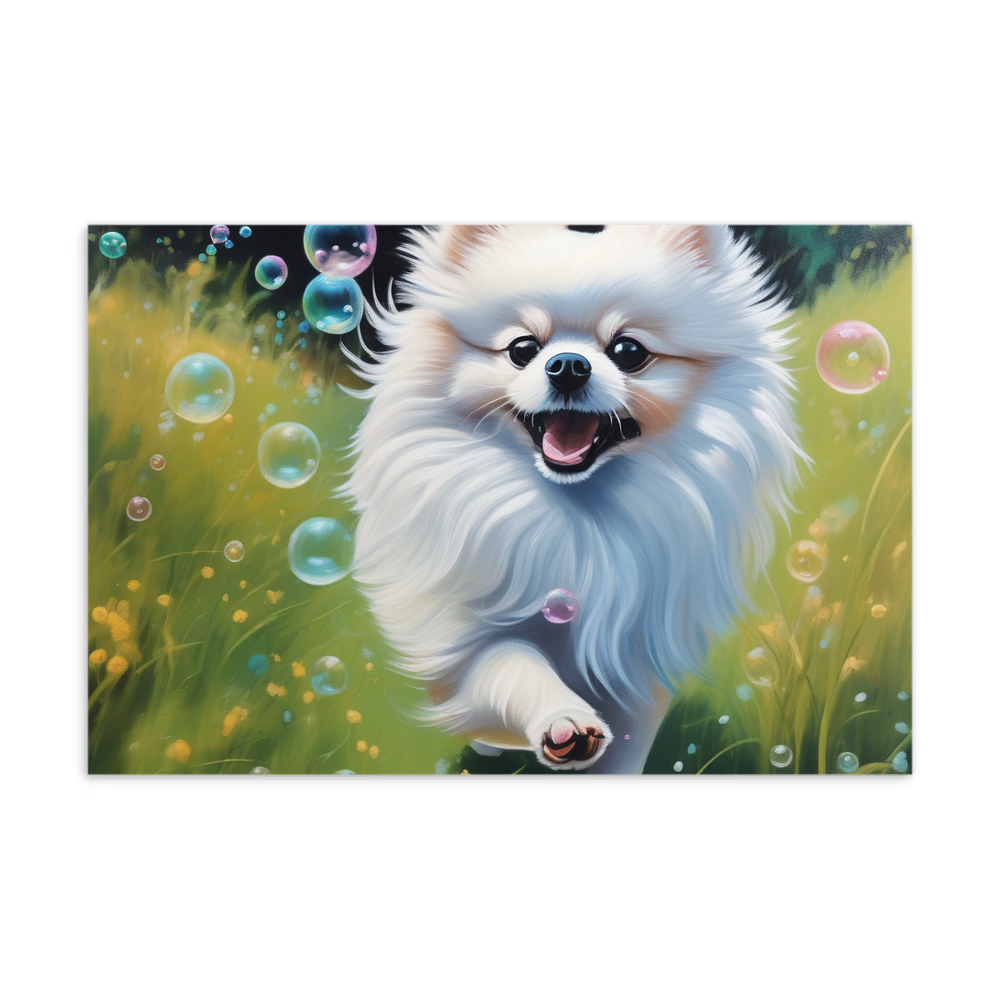 PugMug Custom White Pomeranian Postcard