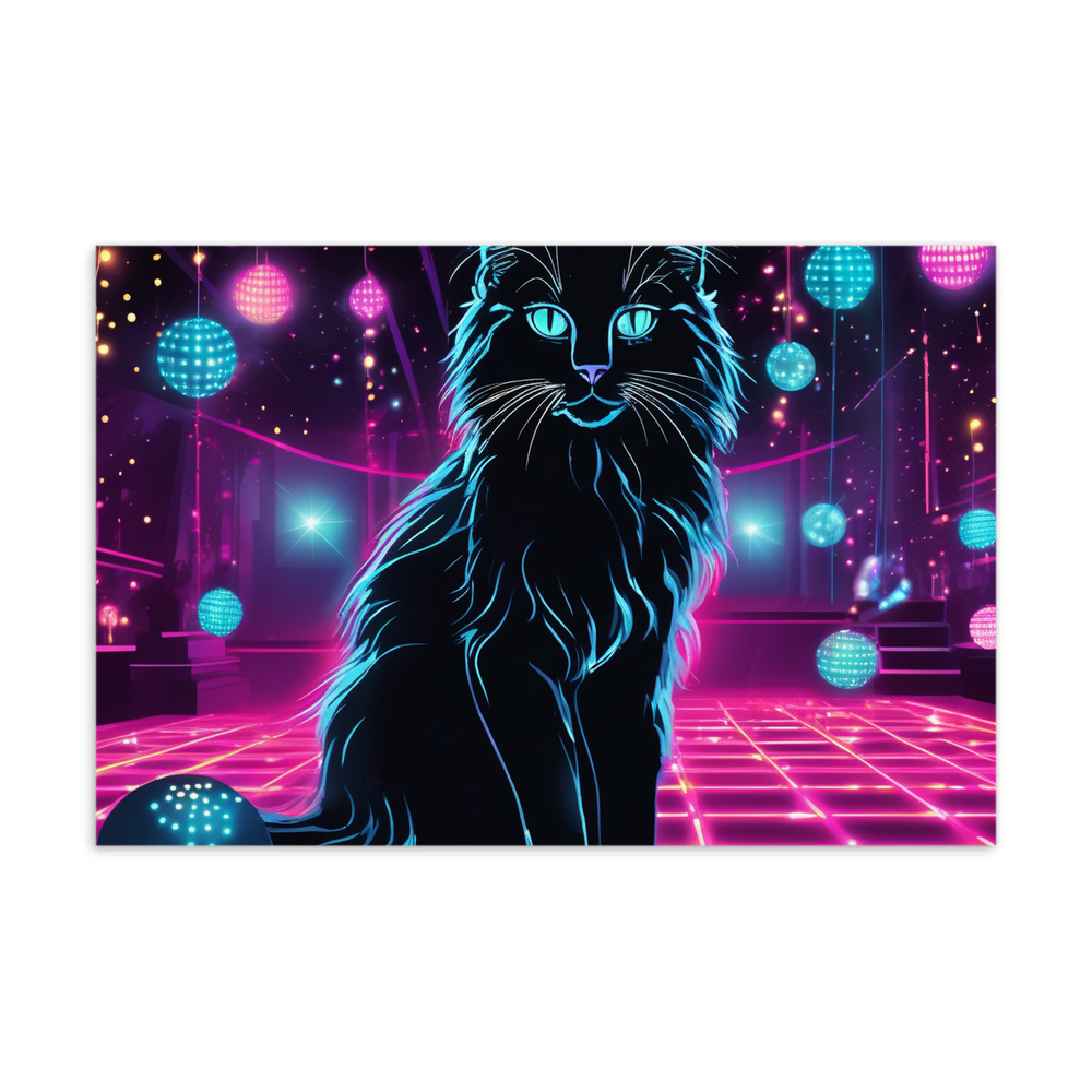 PugMug Custom Black Ragdoll Cat Postcard
