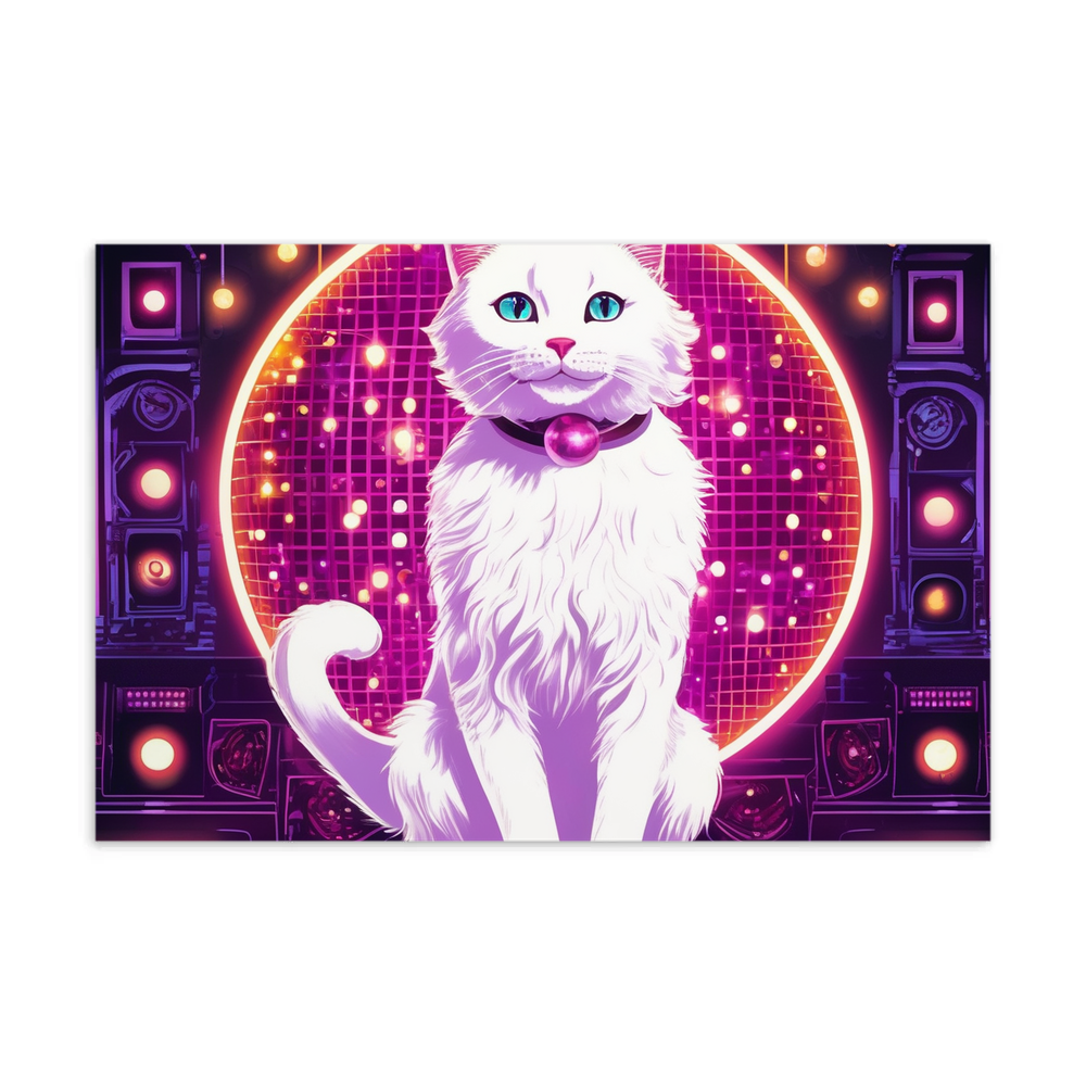 PugMug Custom White Companion Cat Postcard