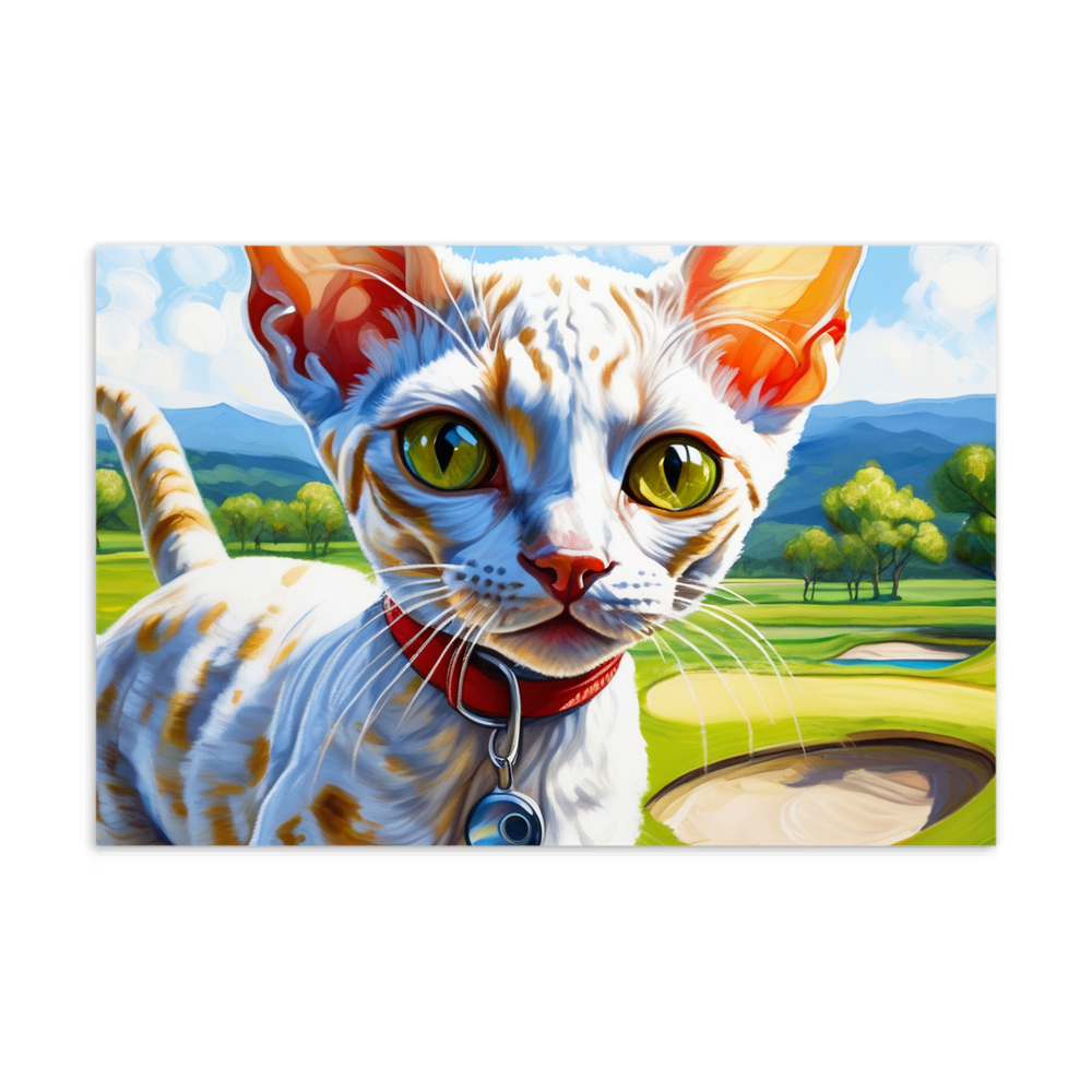 PugMug Custom Tabby Devon Rex Cat Postcard