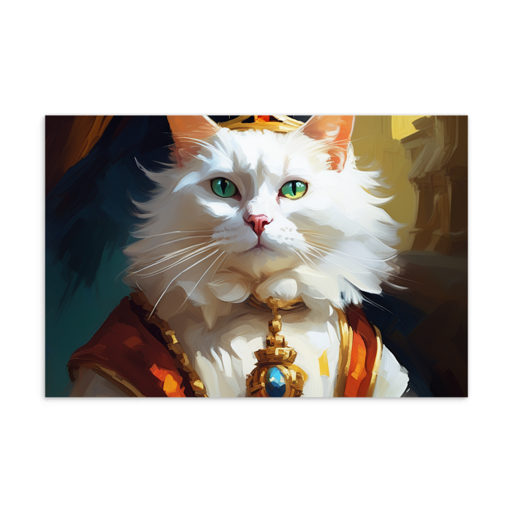 PugMug Custom White Companion Cat Postcard