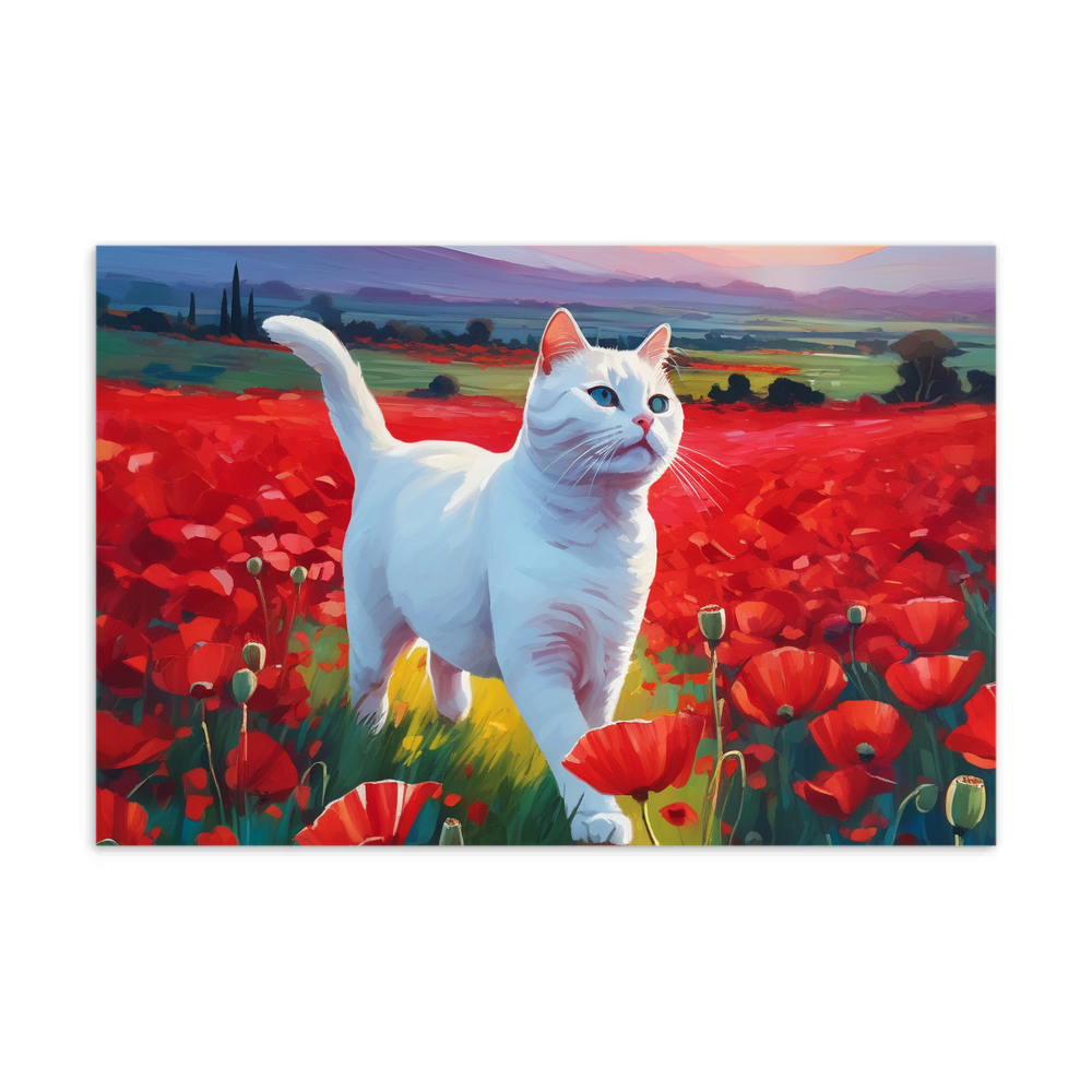 PugMug Custom White Companion Cat Postcard