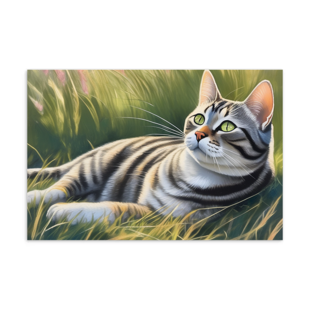 PugMug Custom Tabby American Shorthair Cat Postcard