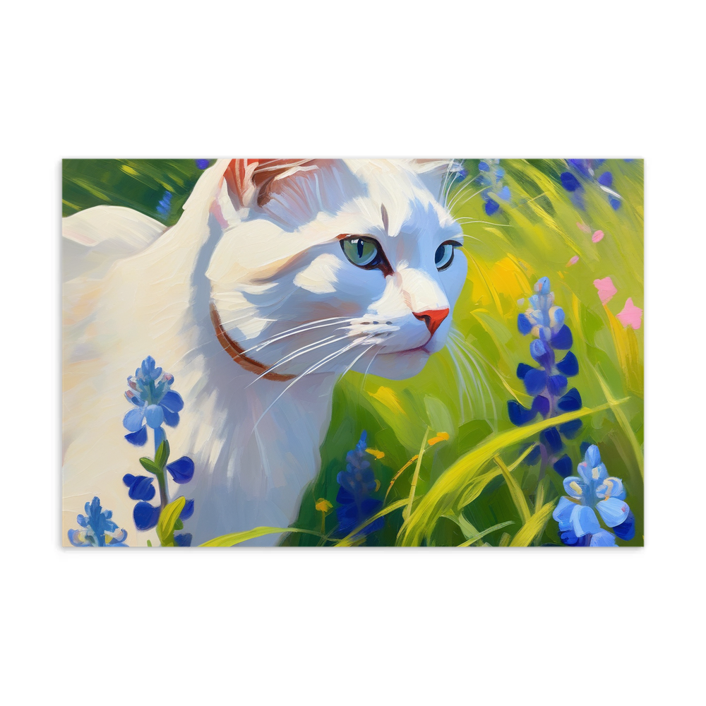 PugMug Custom White Companion Cat Postcard