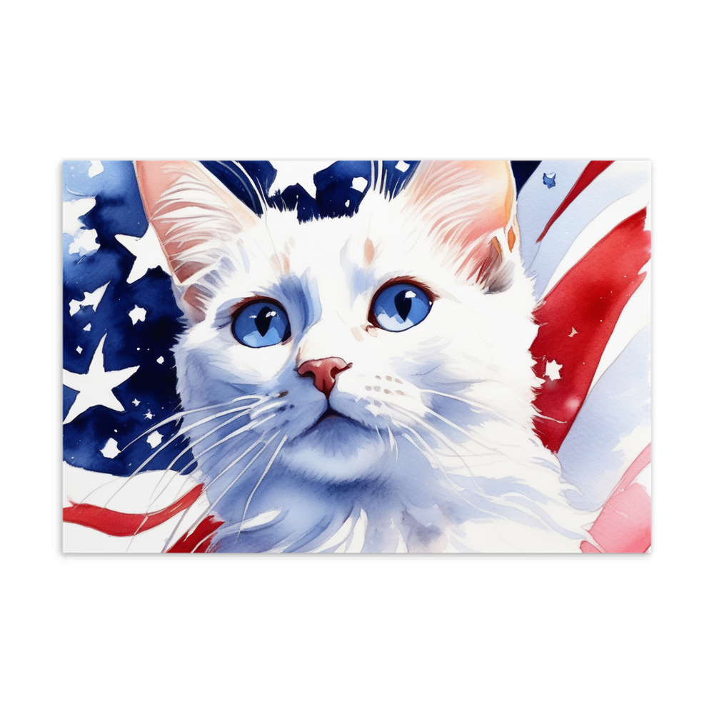 PugMug Custom White Companion Cat Postcard
