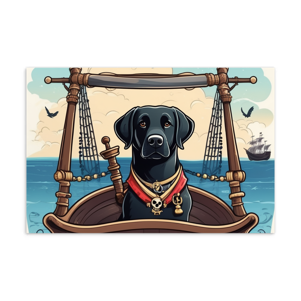 PugMug Custom Black Labrador Retriever Postcard