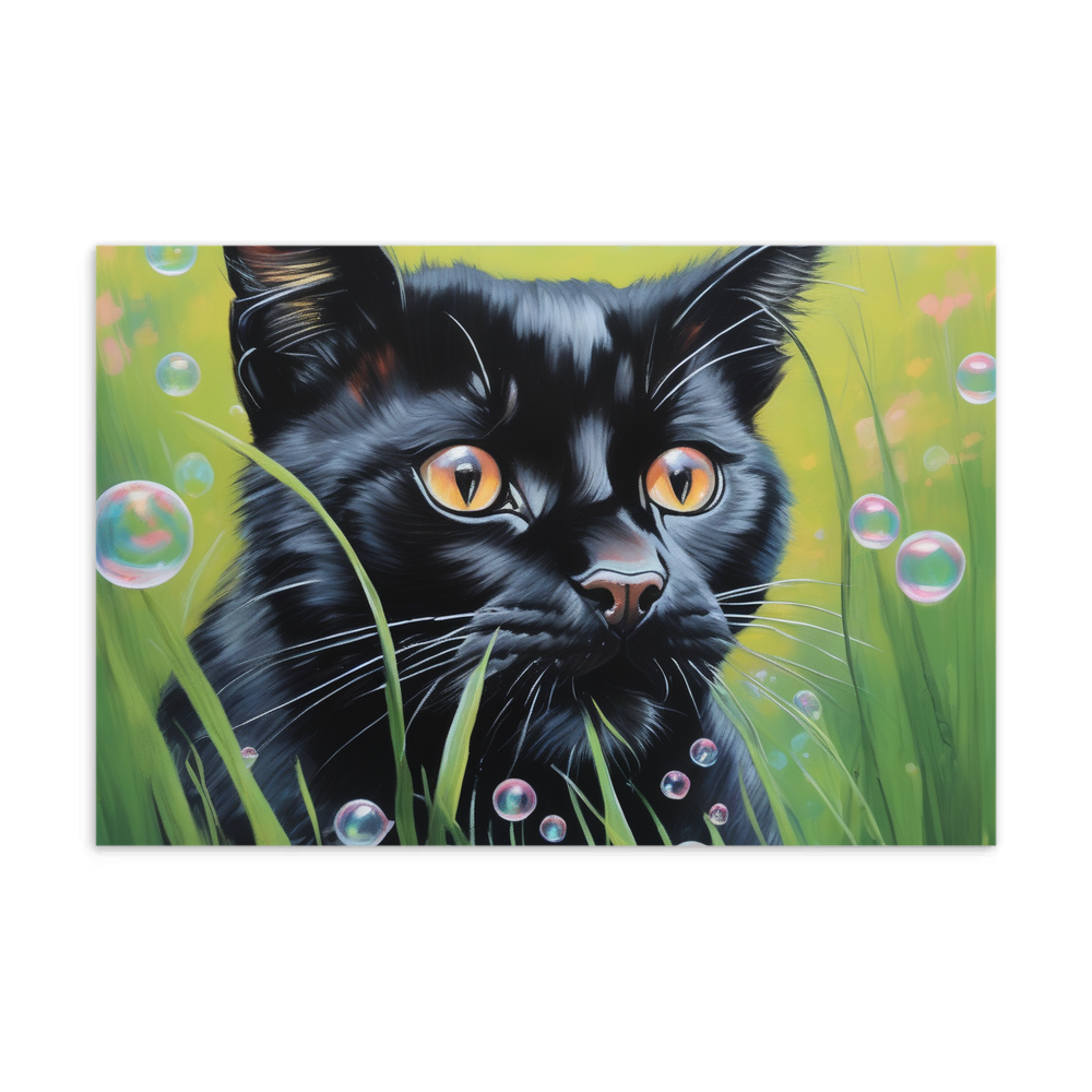 PugMug Custom Black Exotic Cat Postcard