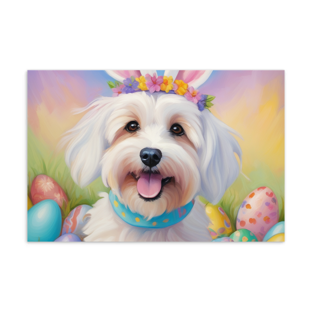 PugMug Custom White Havanese Dog Postcard