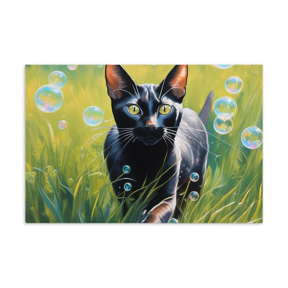 PugMug Custom Black Abyssinian Cat Postcard