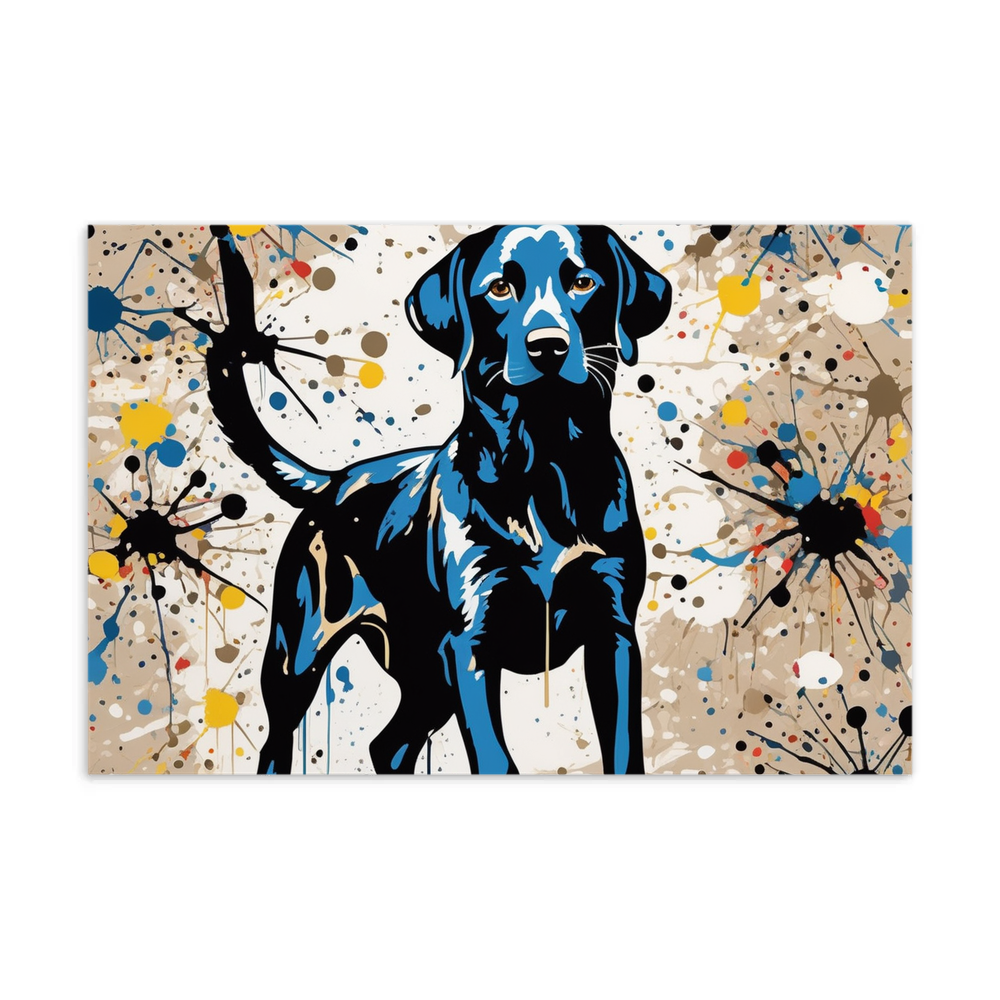 PugMug Custom Black Labrador Retriever Postcard